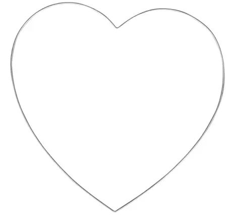 Srdce na lapač snů - stříbrné - 20 cm