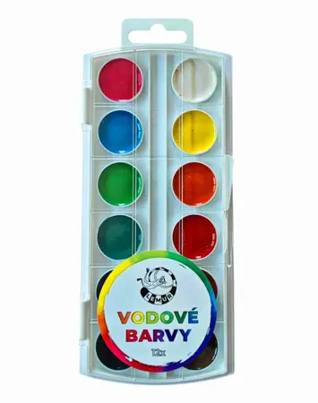 Vodové barvy Lemur 12ks s medem