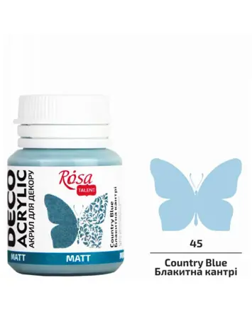 Akrylová barva Rosa Decor 20 ml –  45 Country blue