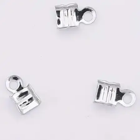 Zamačkávací koncovka 35mm*68mm Stříbro 