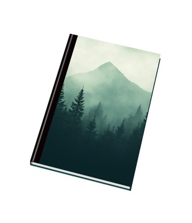 Záznamní kniha A5 96ls čtvereček les