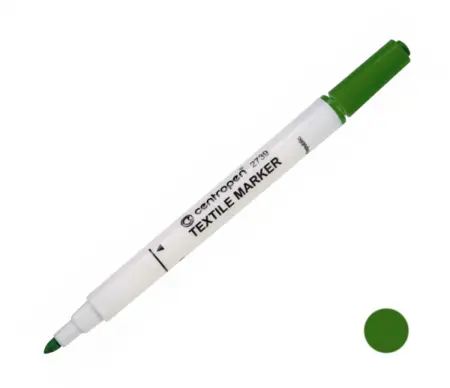 Popisovač na textil Centropen 2739 zelený