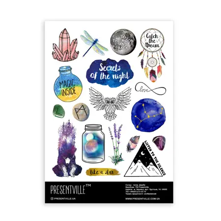 Sada samolepek Secrets of night