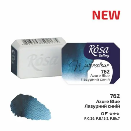 Akvarelová barva Rosa Gallery 2,5 ml – 762 azure blue