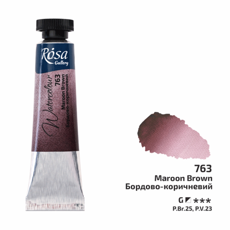 Akvarelová barva Rosa Gallery 10 ml –763 maroon brown