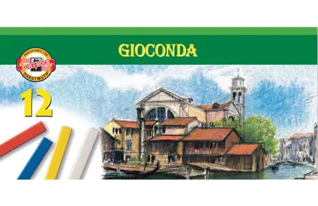 KOH-I-NOOR 8112 GIOCONDA, souprava olejových kříd tvrdých uměleckých, 12 barev