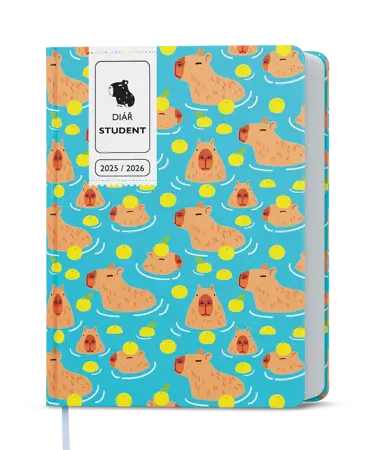 Diář 2025/26 týdenní Student Kapybara
