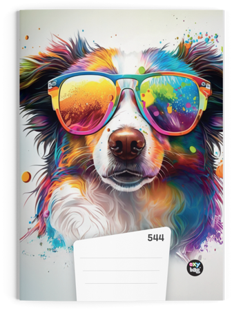 Sešit 544 A5 40ls linkovaný Pes