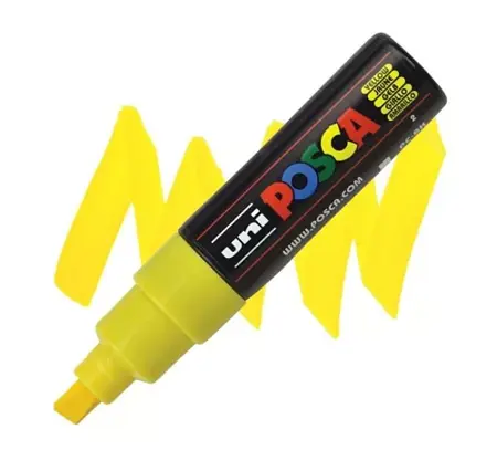 Akrylový fix Uni Posca PC-8K 8 mm – 2 Yellow