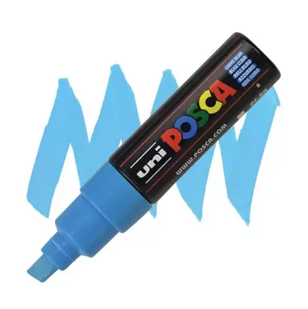 Akrylový fix Uni Posca PC-8K 8 mm -- 8 light blue