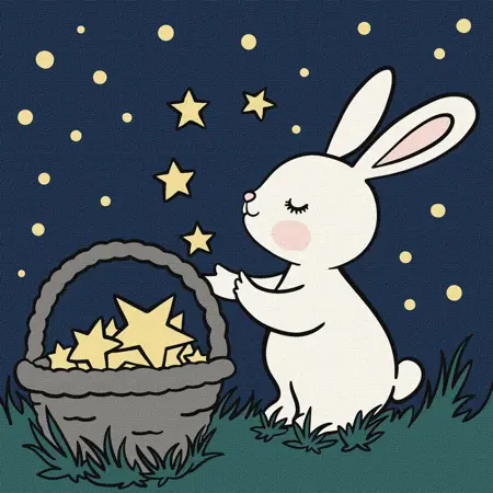 Malování podle čísel 25×25 cm – dětské motivy  Hvězdný lapač