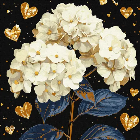 Malování podle čísel 40×40 cm – kreativní sada pro začátečníky i pokročilé  Nádherné květiny  