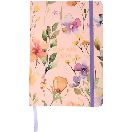 Diář 2026 Akvarelové květy