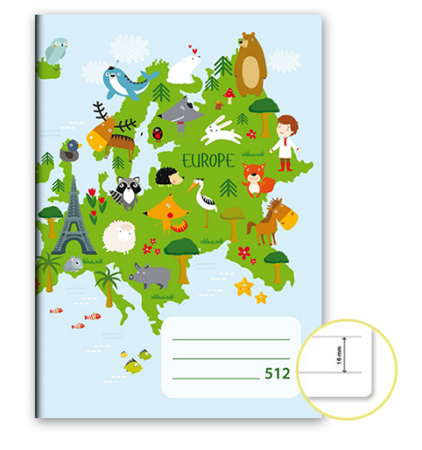  Sešit 512 A5 10ls linkovaný