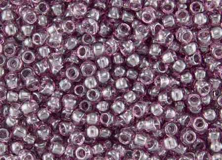 Rokajlové korálky - Round 11/0 : Transparent Lt Amethyst TR-11-6