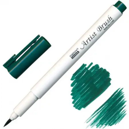 Štětcový fix MARVY BOTTLE GREEN Artist Brush 1100-25