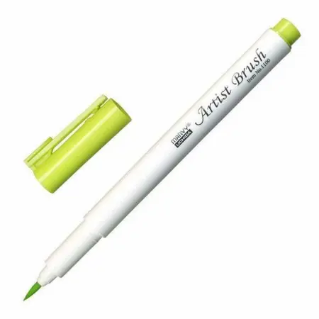 Štětcový fix MARVY  YELLOW GREEN Artist Brush 1100-52