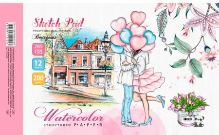 Sketchbook ROMANTIC 28,5 × 19,5 cm