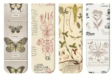 Magnetické záložky Vintage Retro Herbář