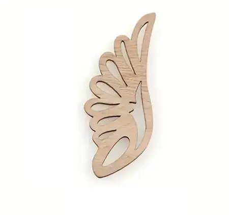 Dřevěná křídla k výrobě andělů – 5,5 cm č.4 1ks