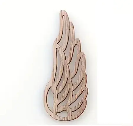 Dřevěná křídla k výrobě andělů – 5,5 cm č.3 1ks