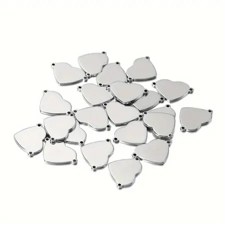 Nerezový přívěsek ve tvaru srdce – 18×12,8 mm Ocel