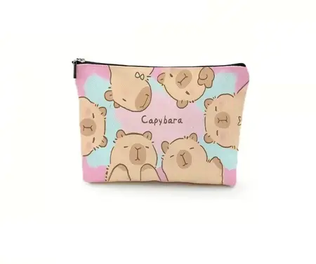 Kosmetická taštička s motivem kapybar – 25×17 cm