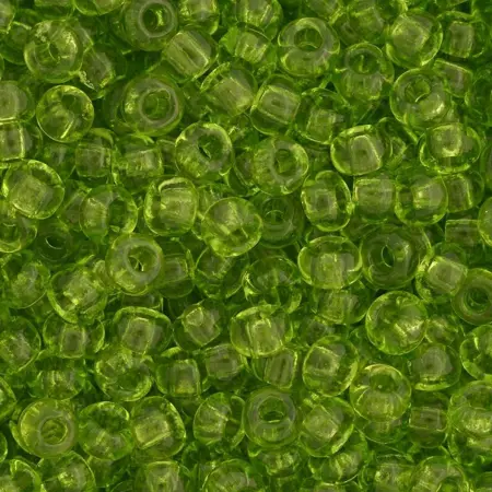 Preciosa rokajl 8/0 – průhledný zelený (50220), 10 g