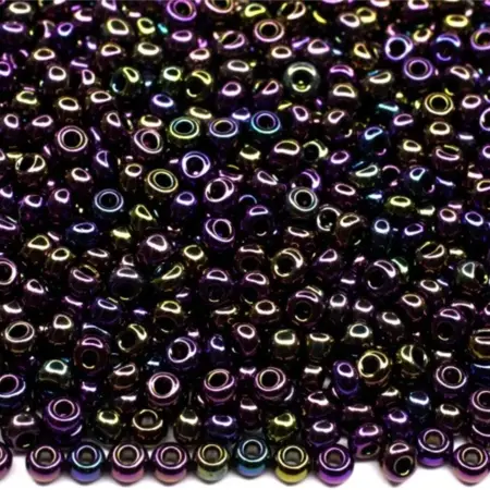 Preciosa rokajl 8/0 – duhový metalický Iris (59195), 10 g