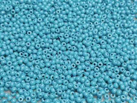 Preciosa rokajl 8/0 – tyrkysový neprůhledný (03633), 10 g