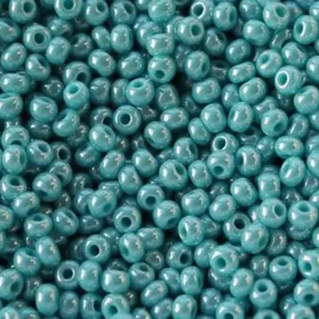 Preciosa rokajl 10/0 – tyrkysový perleťový (68030), 10 g