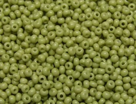 Preciosa rokajl 10/0 – olivově zelený (03652), 10 g