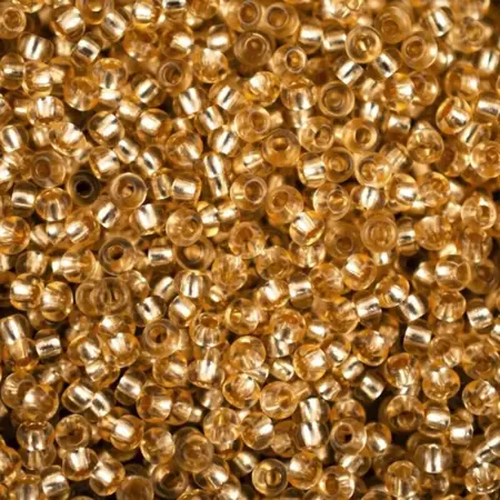 Preciosa rokajl 10/0 – oranžový se stříbrným průtahem (78283), 10 g