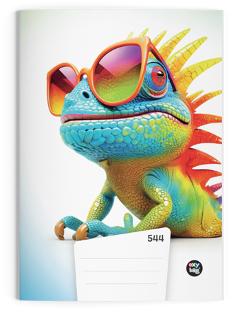 Sešit 544 A5 40ls linkovaný Chameleon