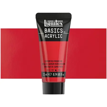 Akrylová barva Liquitex Basics 22 ml – 151 cadmium red medium 