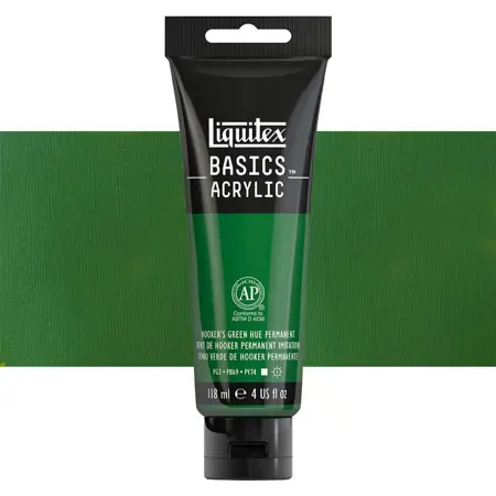 Akrylová barva Liquitex Basics 22 ml – 350 green deep permanent