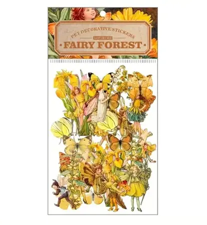 Samolepky – Fairy Forest Žlutá série (50 ks)