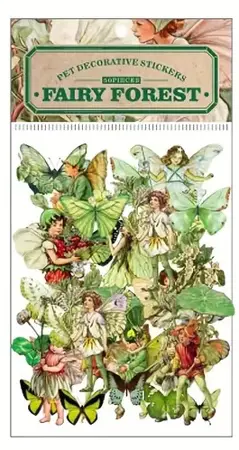 Samolepky – Fairy Forest Zelená série (50 ks)