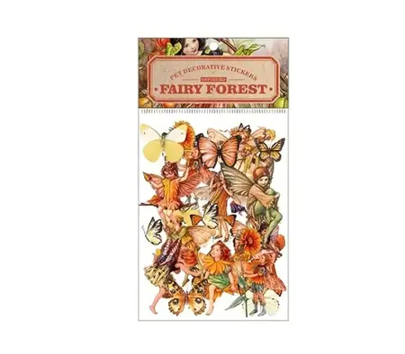 Samolepky – Fairy Forest Oranžová série (50 ks)