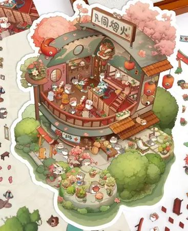 Sada samolepek – Mortal Fireworks (Jarní čajovna)