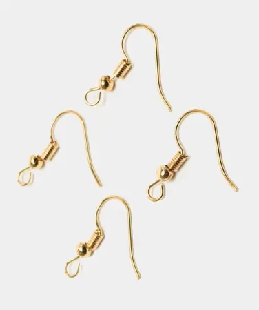 Náušnicový afroháček KC zlato – 2 páry