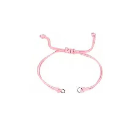 Šňůrka na náramek s posuvným uzlíkem – 24,9 cm růžová