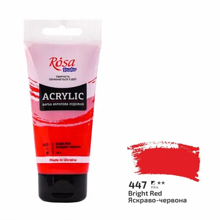 Akrylová barva ROSA Studio – 75 ml  447 Bright red