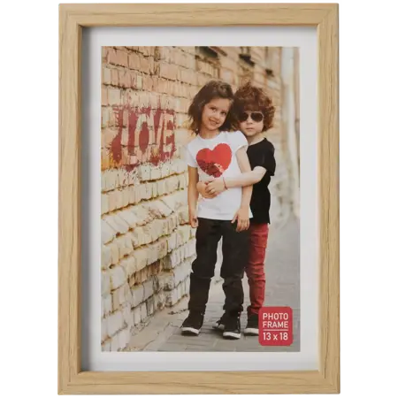 Dřevěný rámeček na fotografie 13 × 18 cm Love – FSC® certifikované dřevo