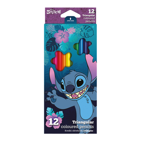 Trojhranné pastelky Colorino Stitch 12ks