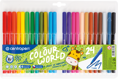  Popisovač Centropen 7550 Colour World 24ks