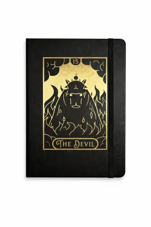 Poznámkový blok A5 Tarot & Kapibara – The Devil