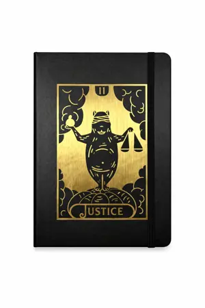 Poznámkový blok A5 Tarot & Kapibara – Justice