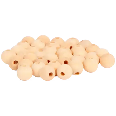 Hobby dřevěné korálky 15 mm – 50 g