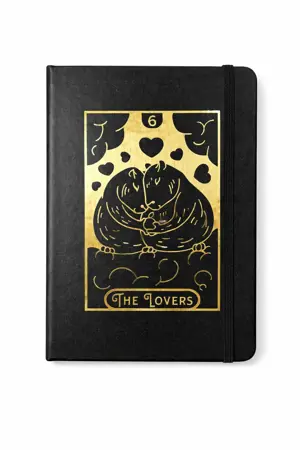 Poznámkový blok A5 Tarot & Kapibara – the lovers